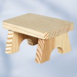 Small Natural Bench<br> for Sitting Smokers